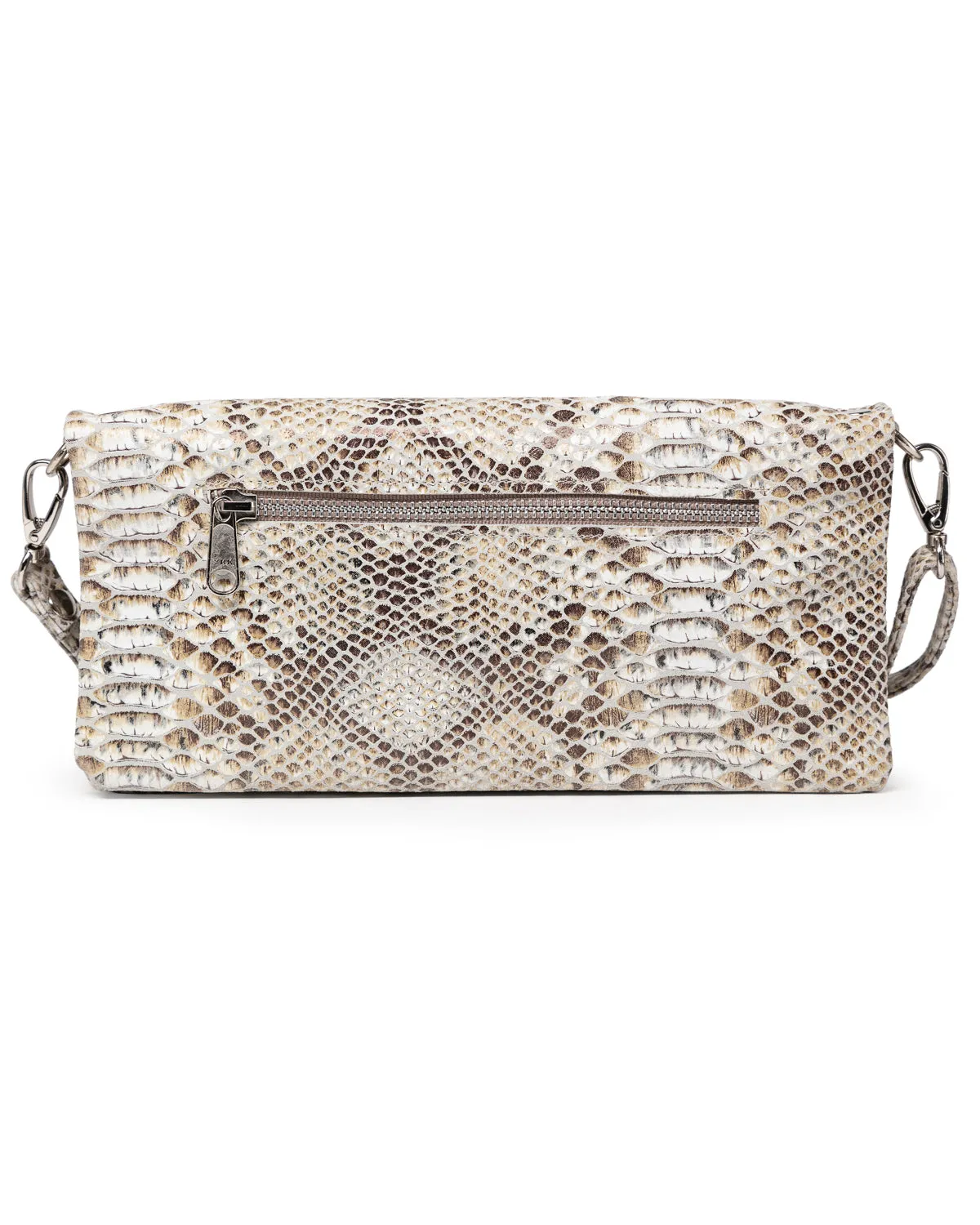 Crystal Cross-Body: Camel Snake
