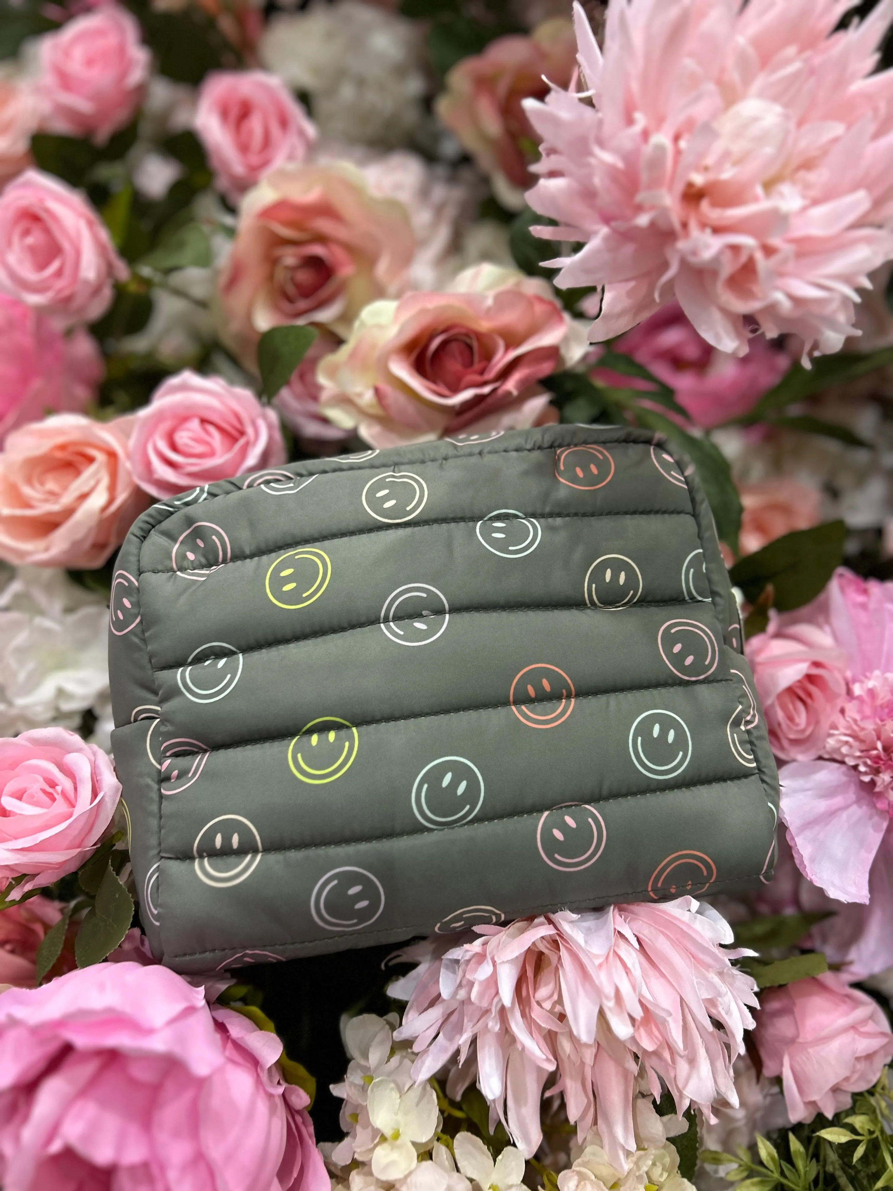 Custom Puffer Happy Days Cosmetic Bag