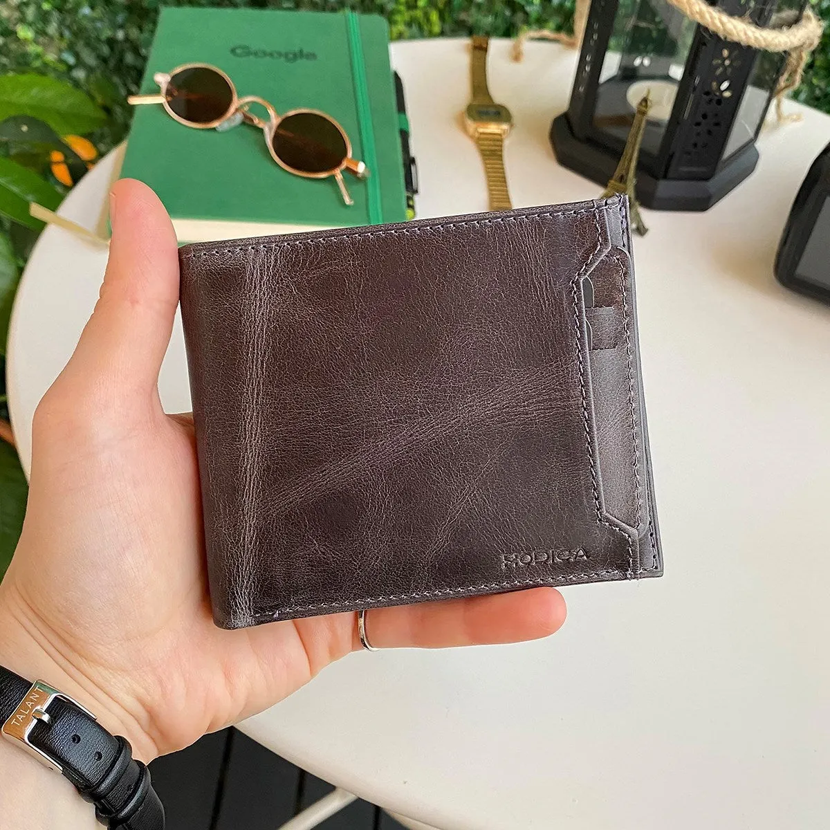 Dallas - Genuine Leather Kangaroo Wallet   Card Holder