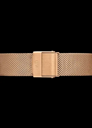 DANIEL WELLINGTON 14MM ROSE GOLD MESH BRACELET DW 14MM ROSE MESH