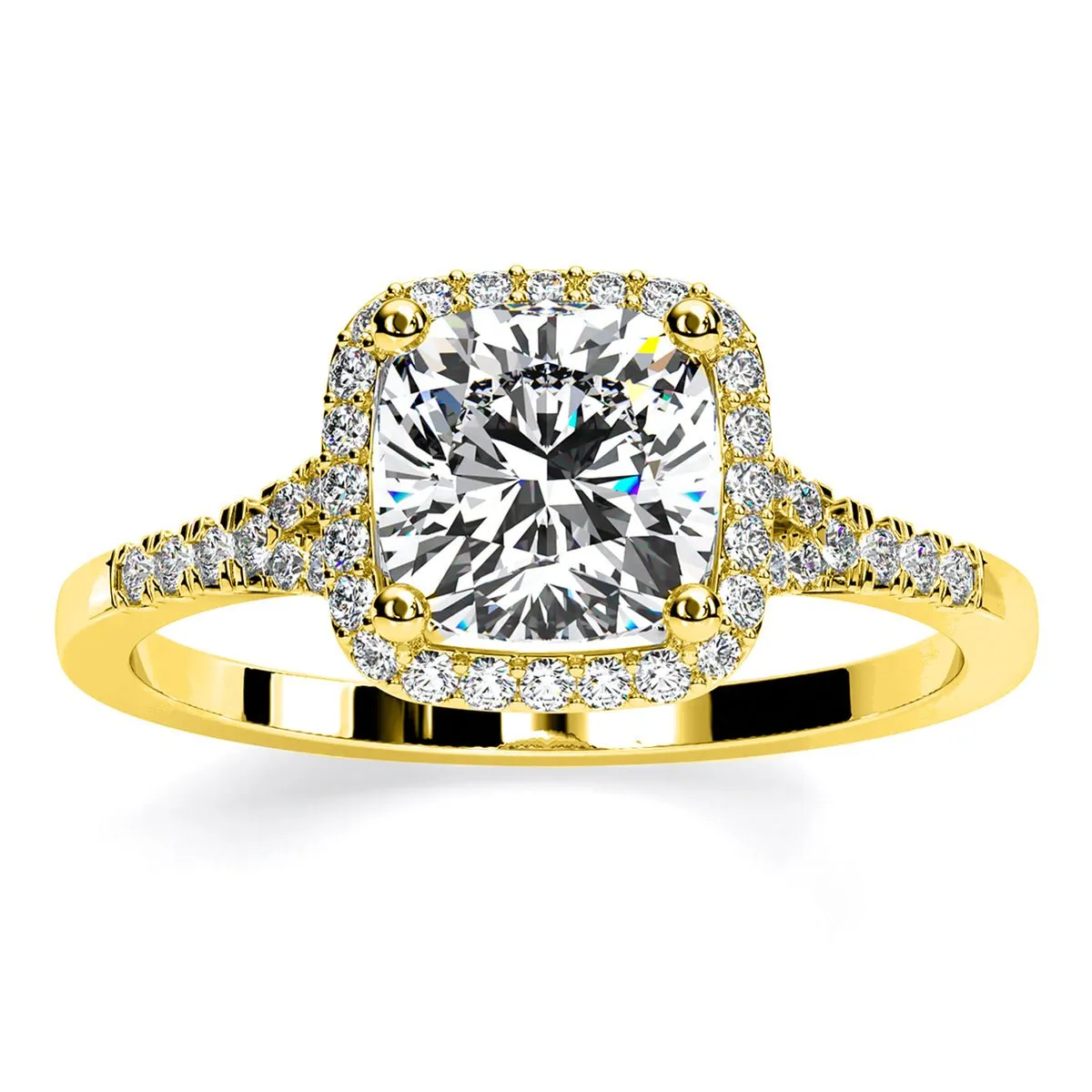 Desert Rose - Cushion Diamond Engagement Ring