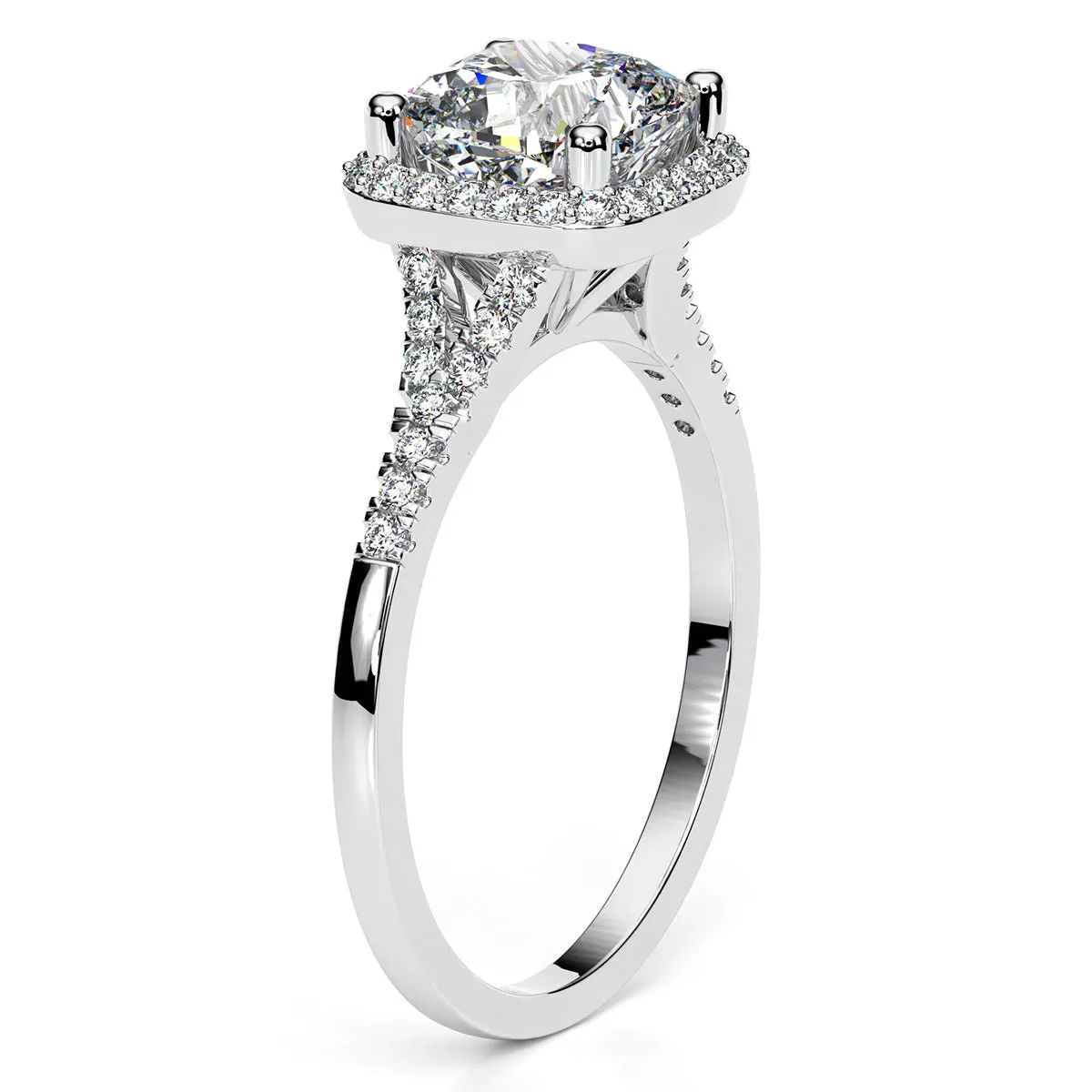 Desert Rose - Cushion Diamond Engagement Ring