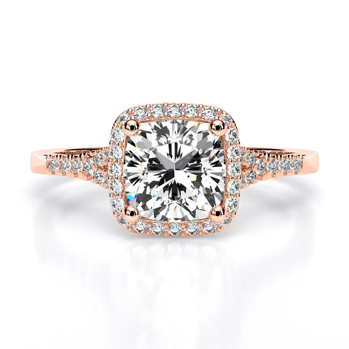 Desert Rose - Cushion Diamond Engagement Ring