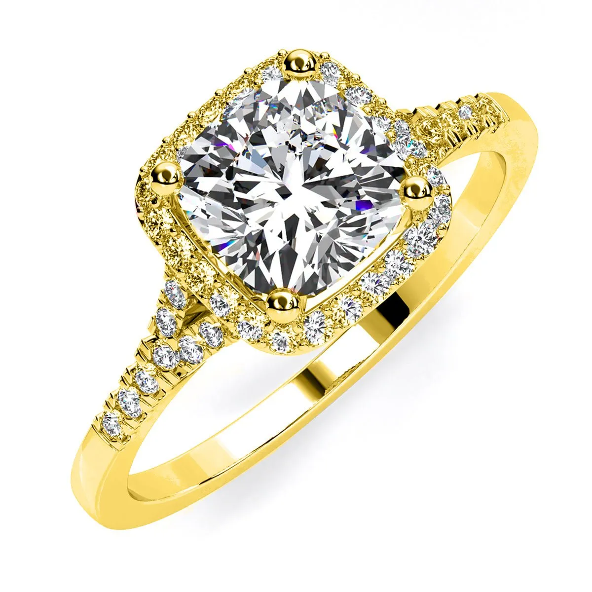 Desert Rose - Cushion Diamond Engagement Ring