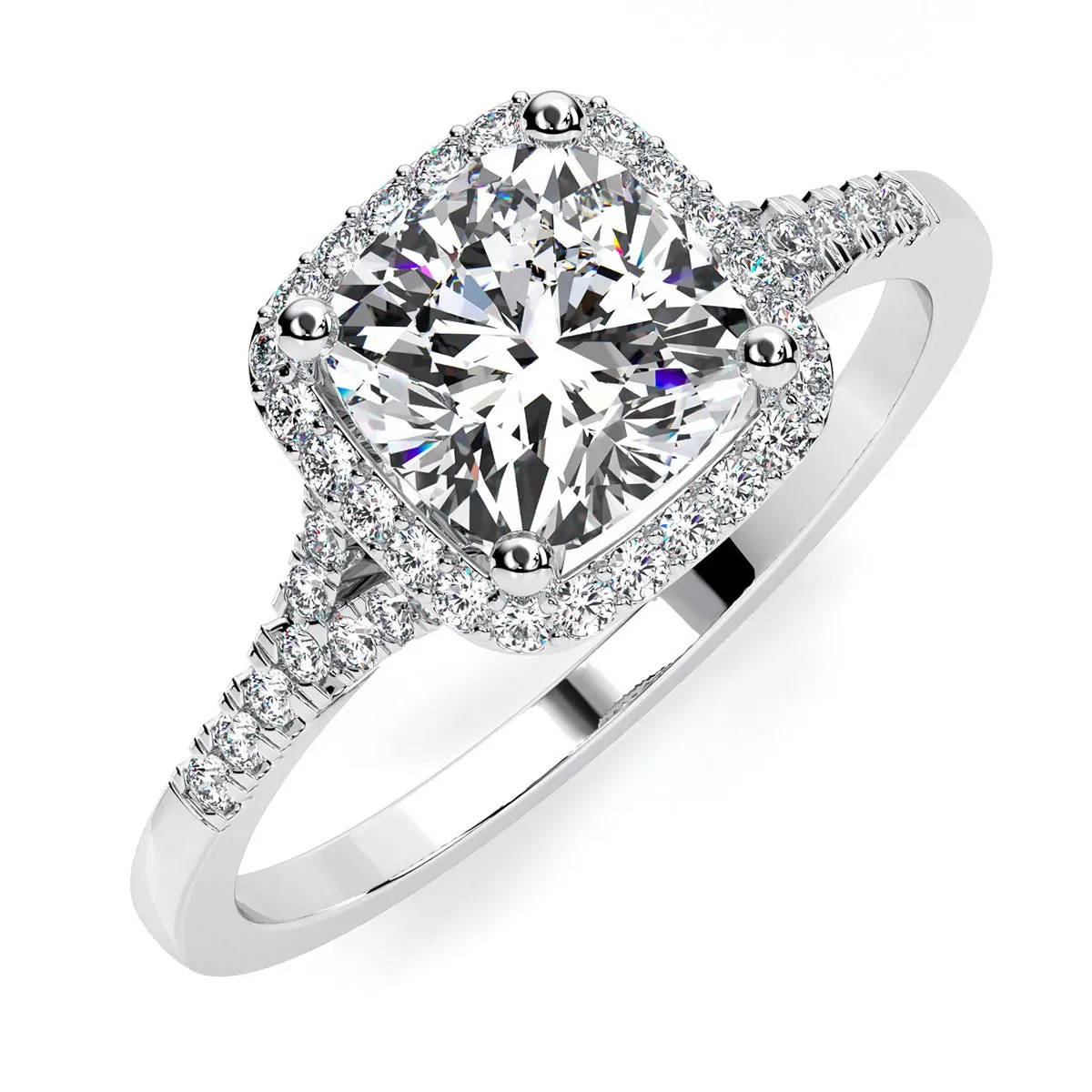 Desert Rose - Cushion Diamond Engagement Ring