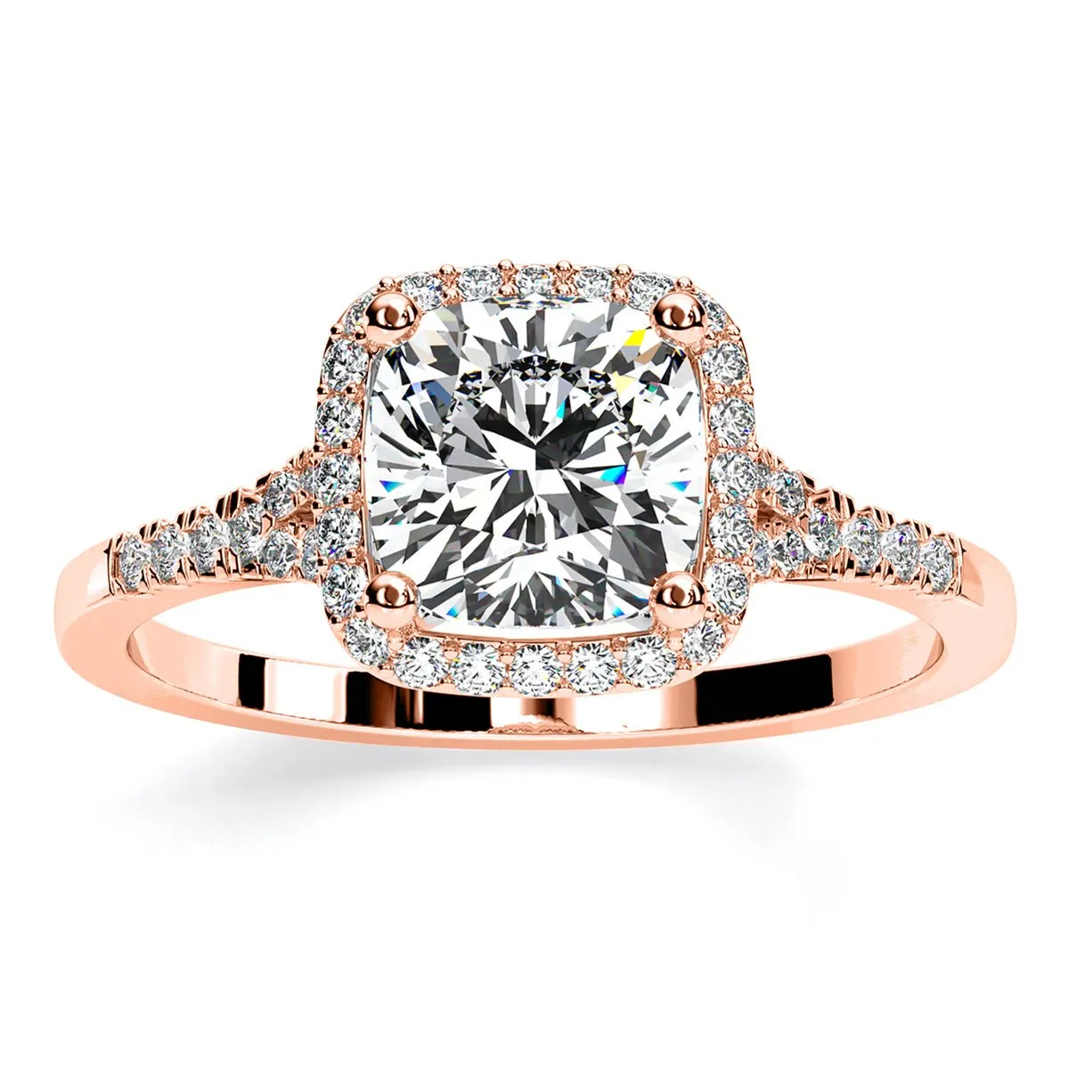Desert Rose - Cushion Diamond Engagement Ring