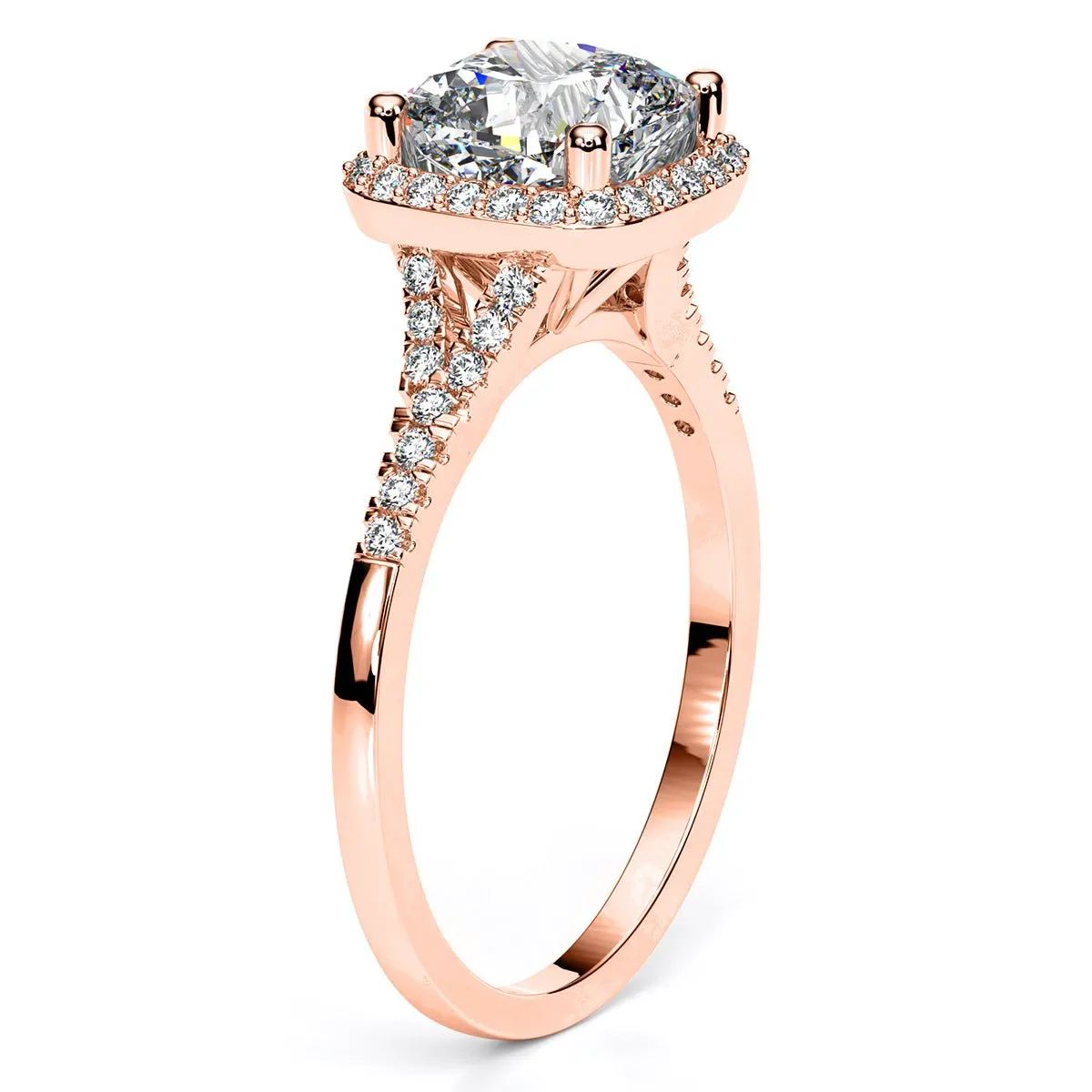Desert Rose - Cushion Diamond Engagement Ring