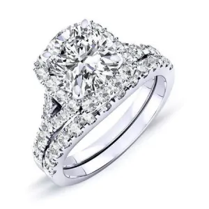 Desert Rose - Cushion Lab Diamond Bridal Set (IGI Certified)