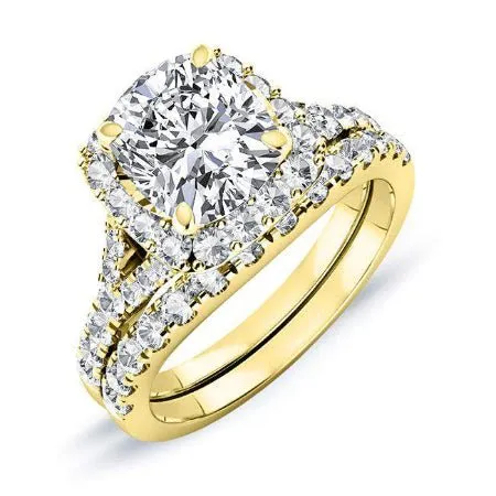 Desert Rose - Cushion Lab Diamond Bridal Set (IGI Certified)