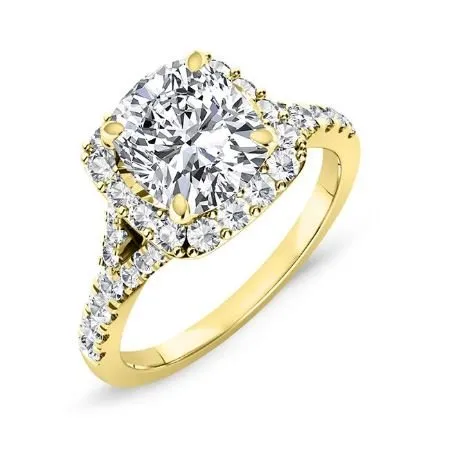 Desert Rose - Cushion Moissanite Bridal Set