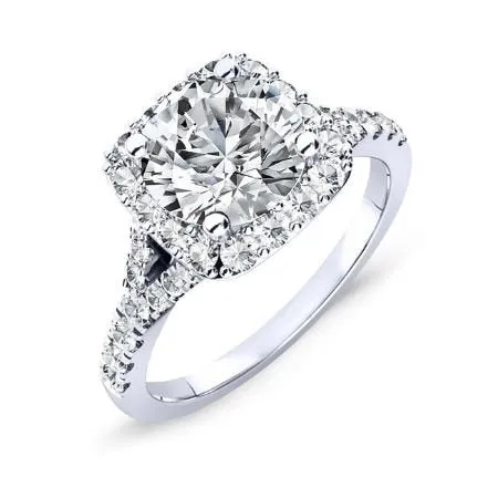 Desert Rose - GIA Natural Round Diamond Bridal Set