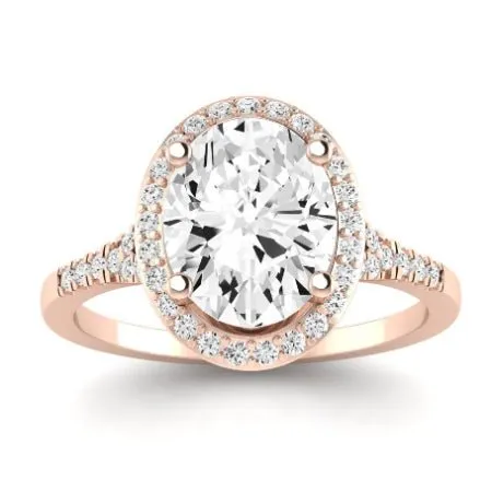 Desert Rose - Oval Moissanite Bridal Set