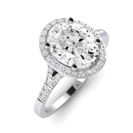 Desert Rose - Oval Moissanite Bridal Set