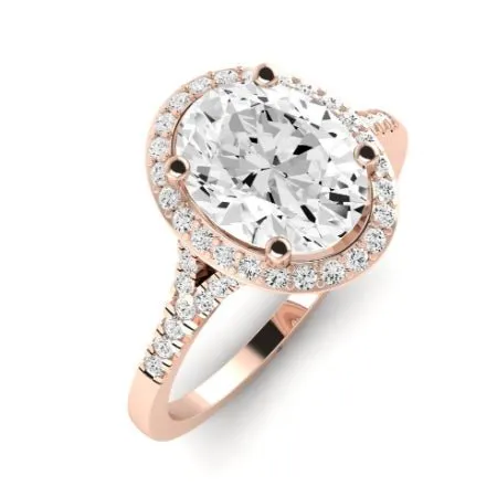 Desert Rose - Oval Moissanite Bridal Set