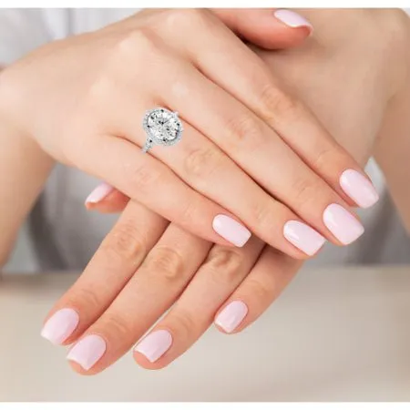 Desert Rose - Oval Moissanite Bridal Set