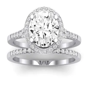 Desert Rose - Oval Moissanite Bridal Set