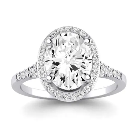 Desert Rose - Oval Moissanite Bridal Set