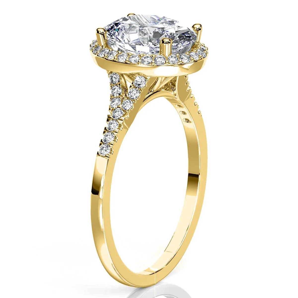 Desert Rose - Oval Moissanite Engagement Ring