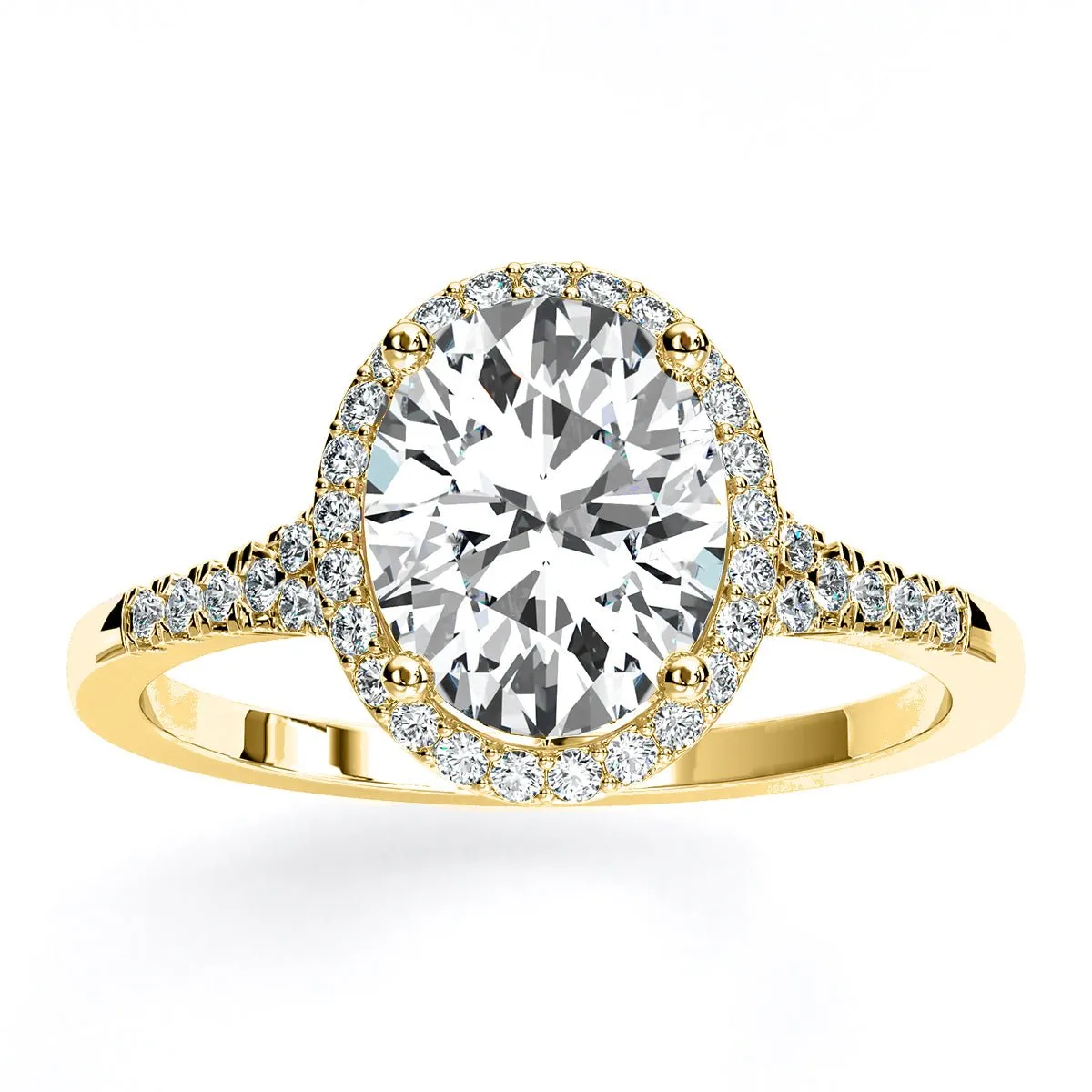 Desert Rose - Oval Moissanite Engagement Ring