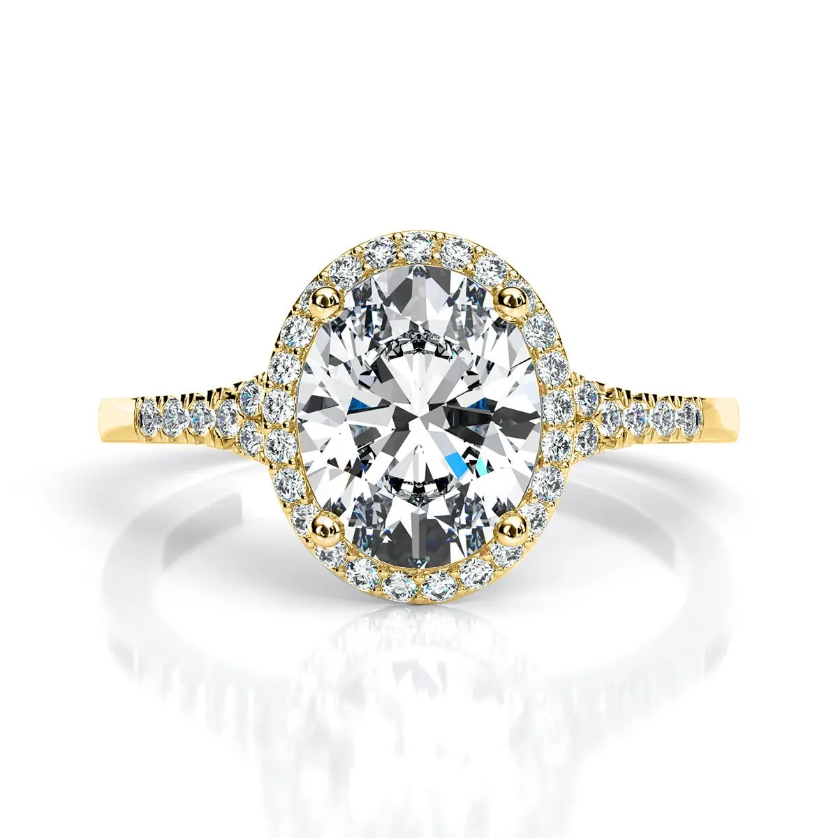Desert Rose - Oval Moissanite Engagement Ring