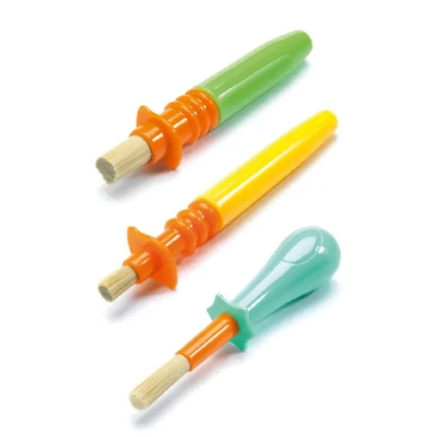 Djeco 3 ingenious paintbrushes