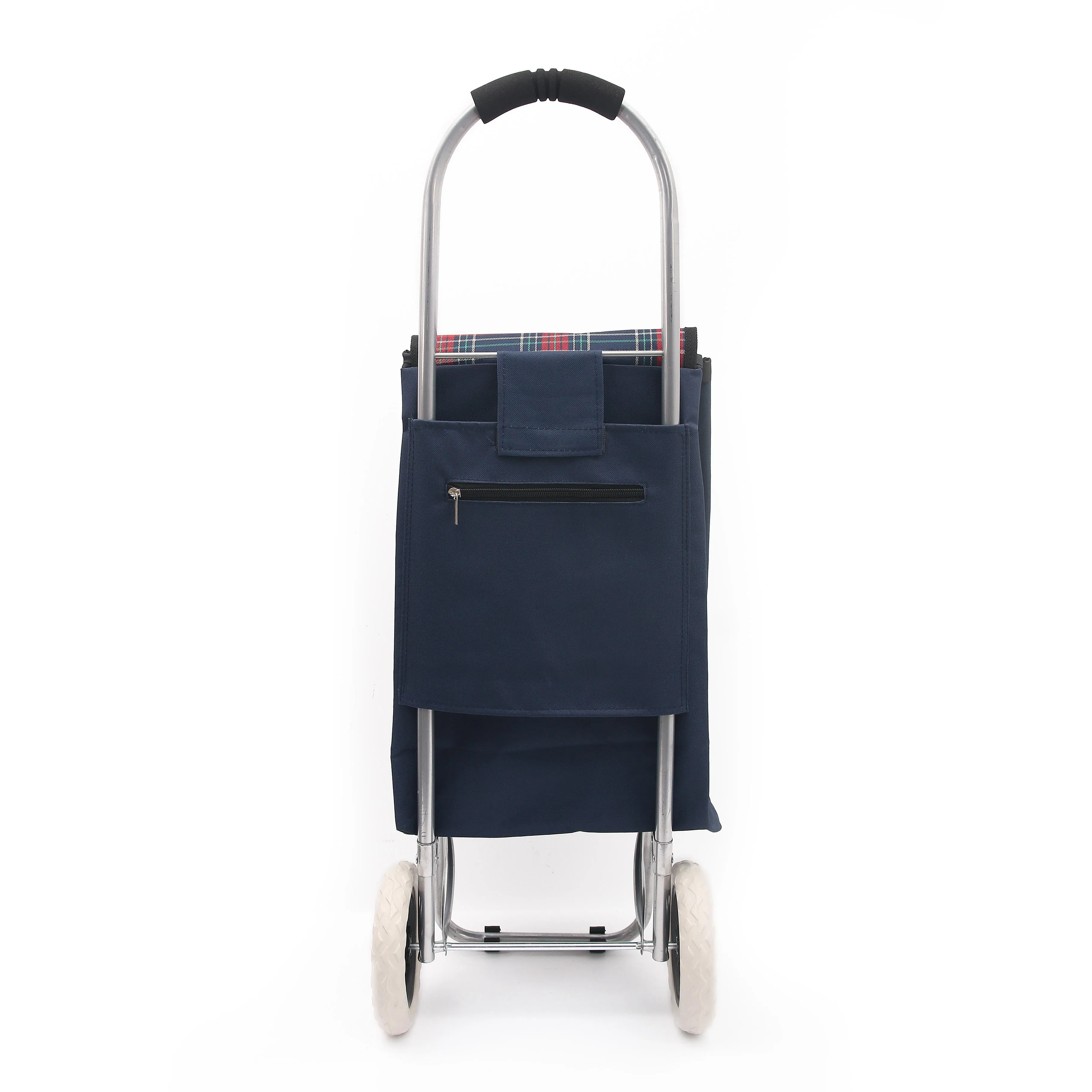 Eagle London 2 Wheel Shopping Trolley Shopping Cart - Tartan Print