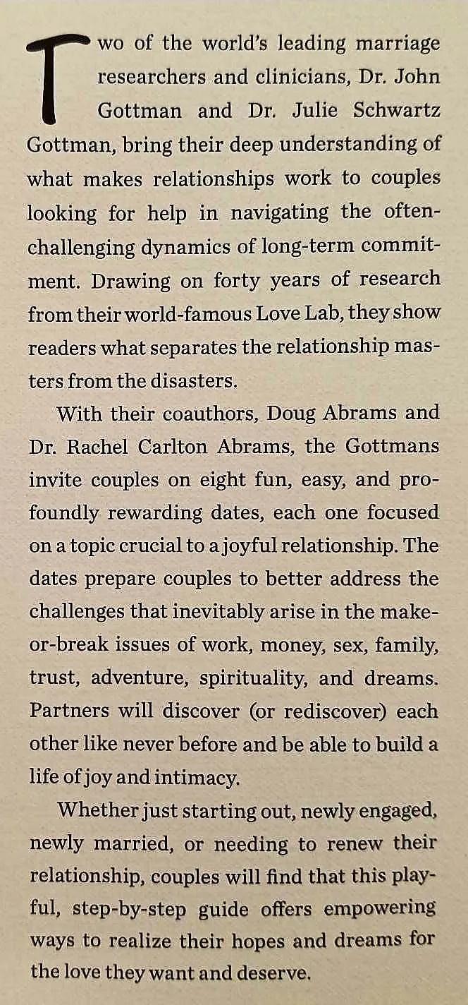 EIGHT DATES - John Gottman, Douglas Carlton Abrams