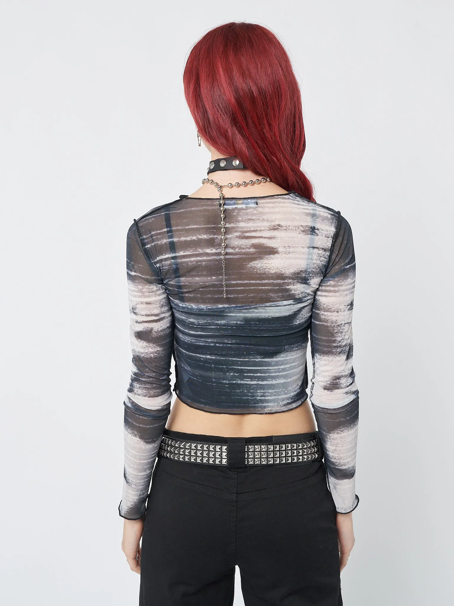 Electric Angel Mesh Crop Top