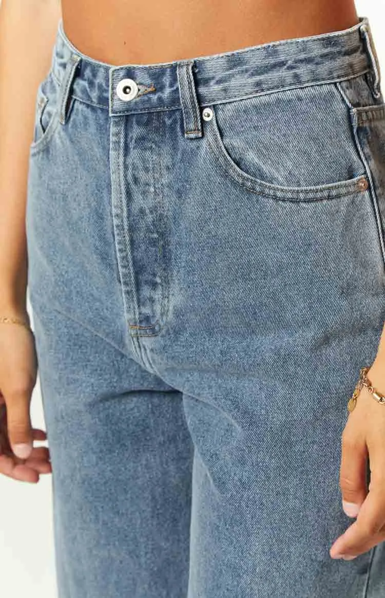 Essie Light Blue Straight Leg Jeans