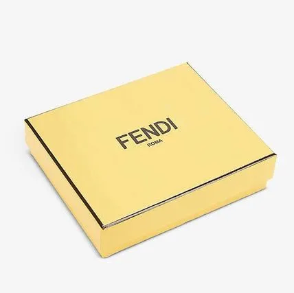Fendi x Sarah Coleman FF Vertigo Yellow Black Bifold Wallet 7M0169