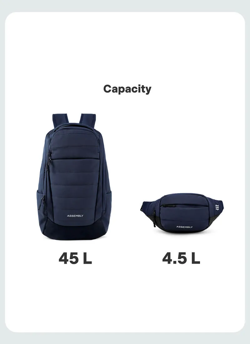 Float Backpack & Fanny Combo | Cobalt | Premium Backpack & Crossbody Bag