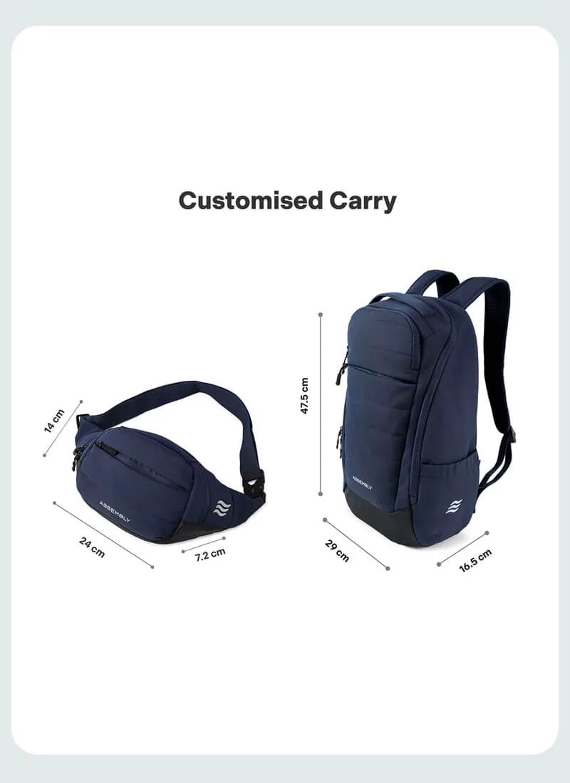 Float Backpack & Fanny Combo | Cobalt | Premium Backpack & Crossbody Bag