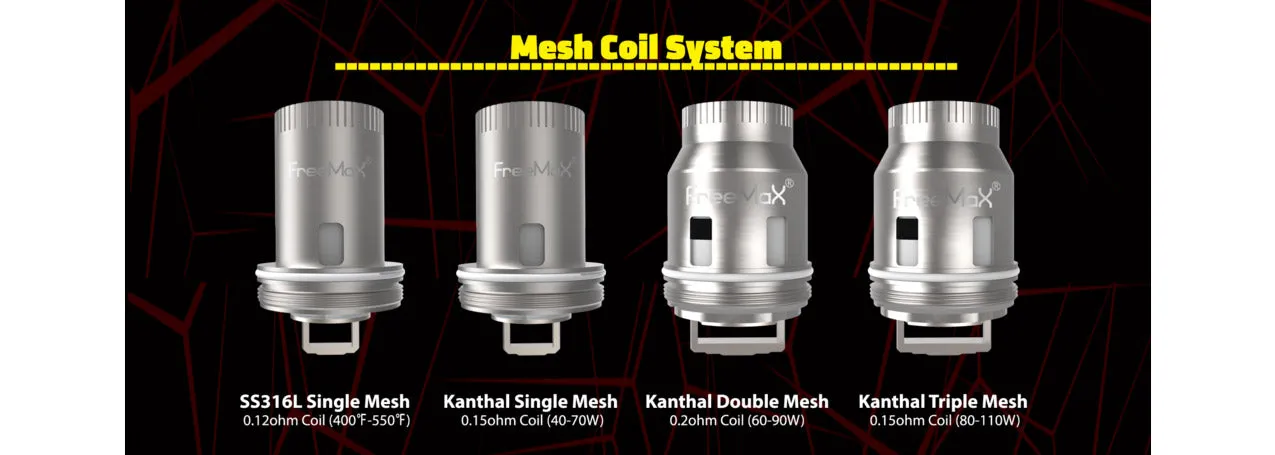 FreeMax Mesh Coils (3 Pack) by FREEMAX
