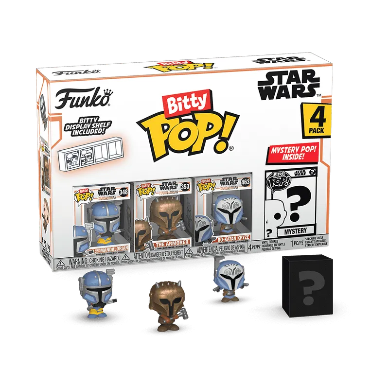 Funko - The Mandalorian Heavy Infantry Mando Bitty Pop! 4-Pack