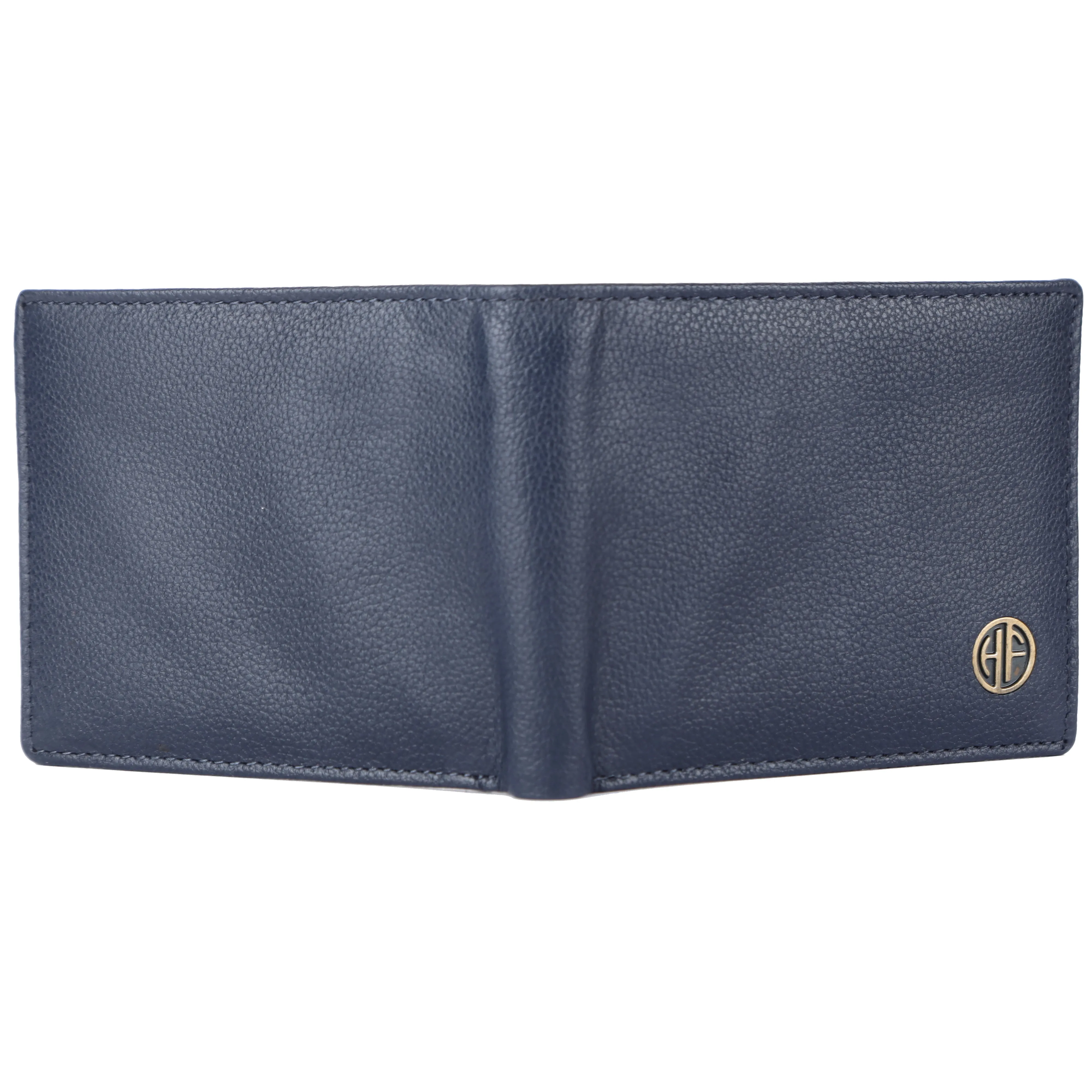 Genuine Napa Leather Bi-Fold Wallet for Men - RFID Protected - 6 Card Slots, 2 Hidden Pockets, 2 Currency Slots - Gift for Him