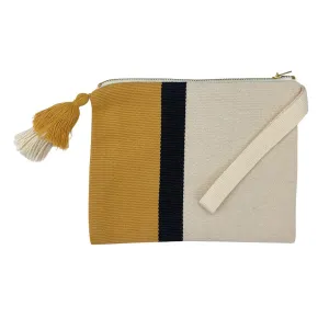 Handloom Stripe Cosmetic Bag