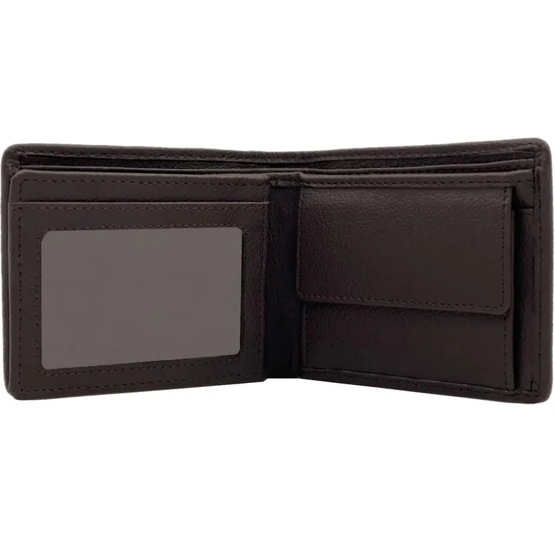 Harris Tweed Trifold Wallet - Blue / Brown Check