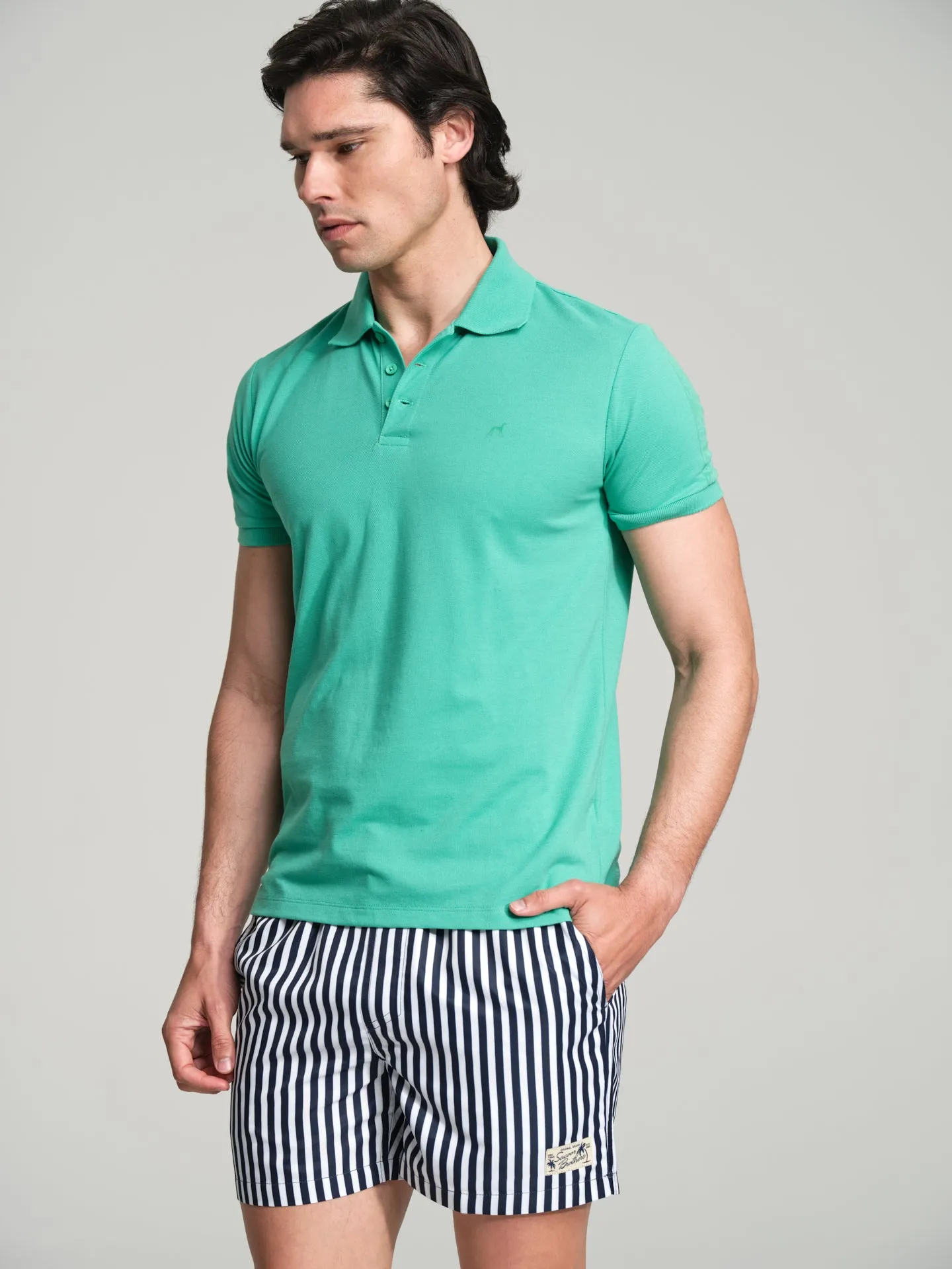Havana Collection striped swim shorts