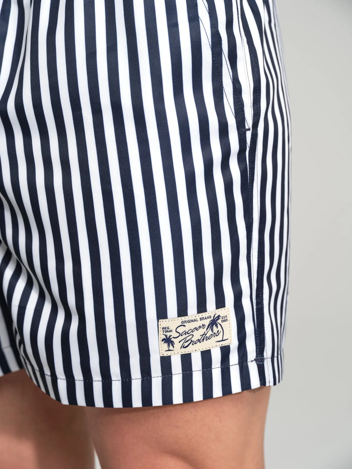 Havana Collection striped swim shorts