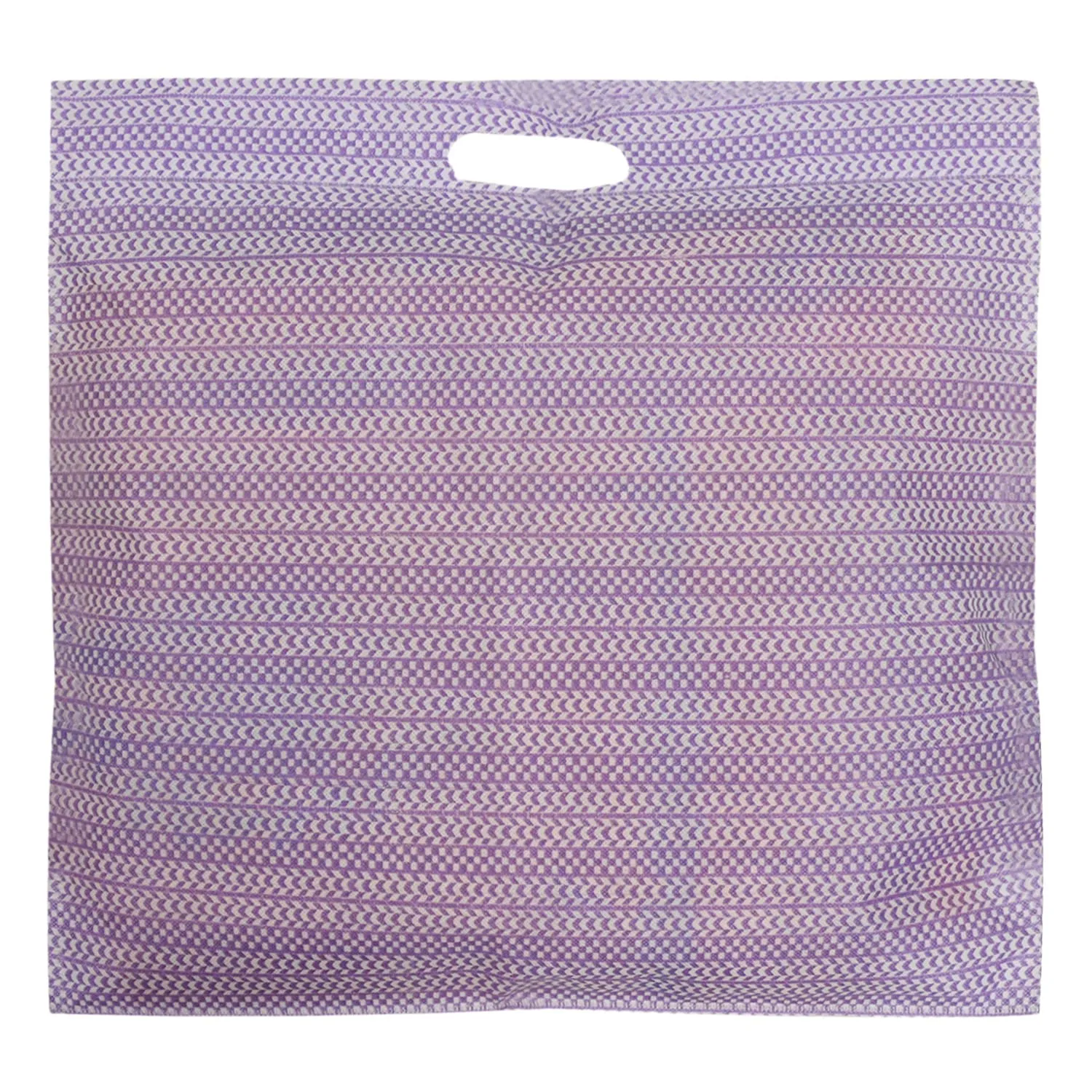 Heart Home Non-Woven Wardrobe Organizer/Gift Bags/Storage Bag For Store Saree, Lehenga, Suit With Transparent Window With Handle- Pack of 12 (Purple & Brown)