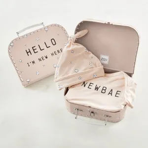 Hello I'm New Here Suitcase Set