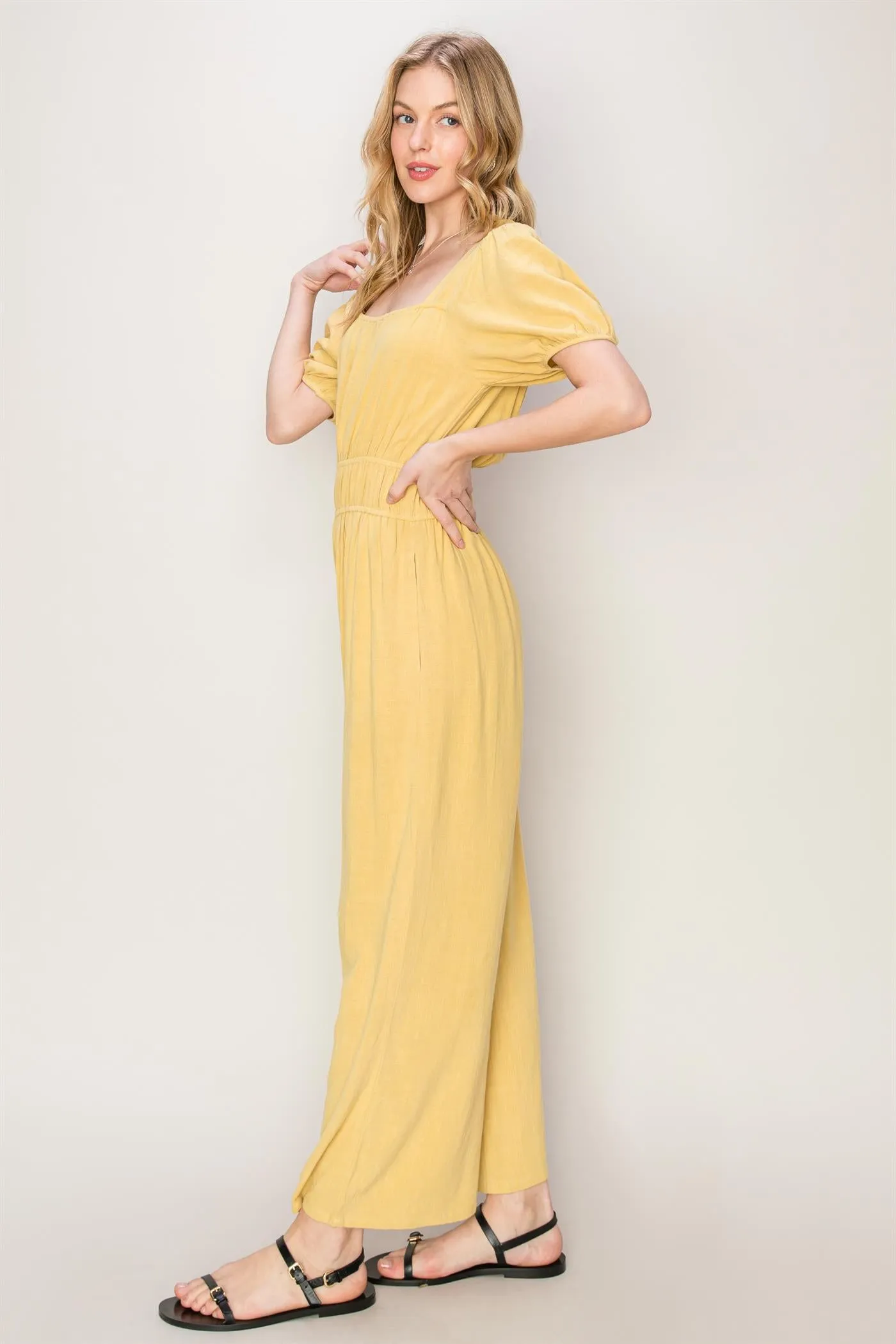 HF24A570-Never Forget Linen Blend Jumpsuit