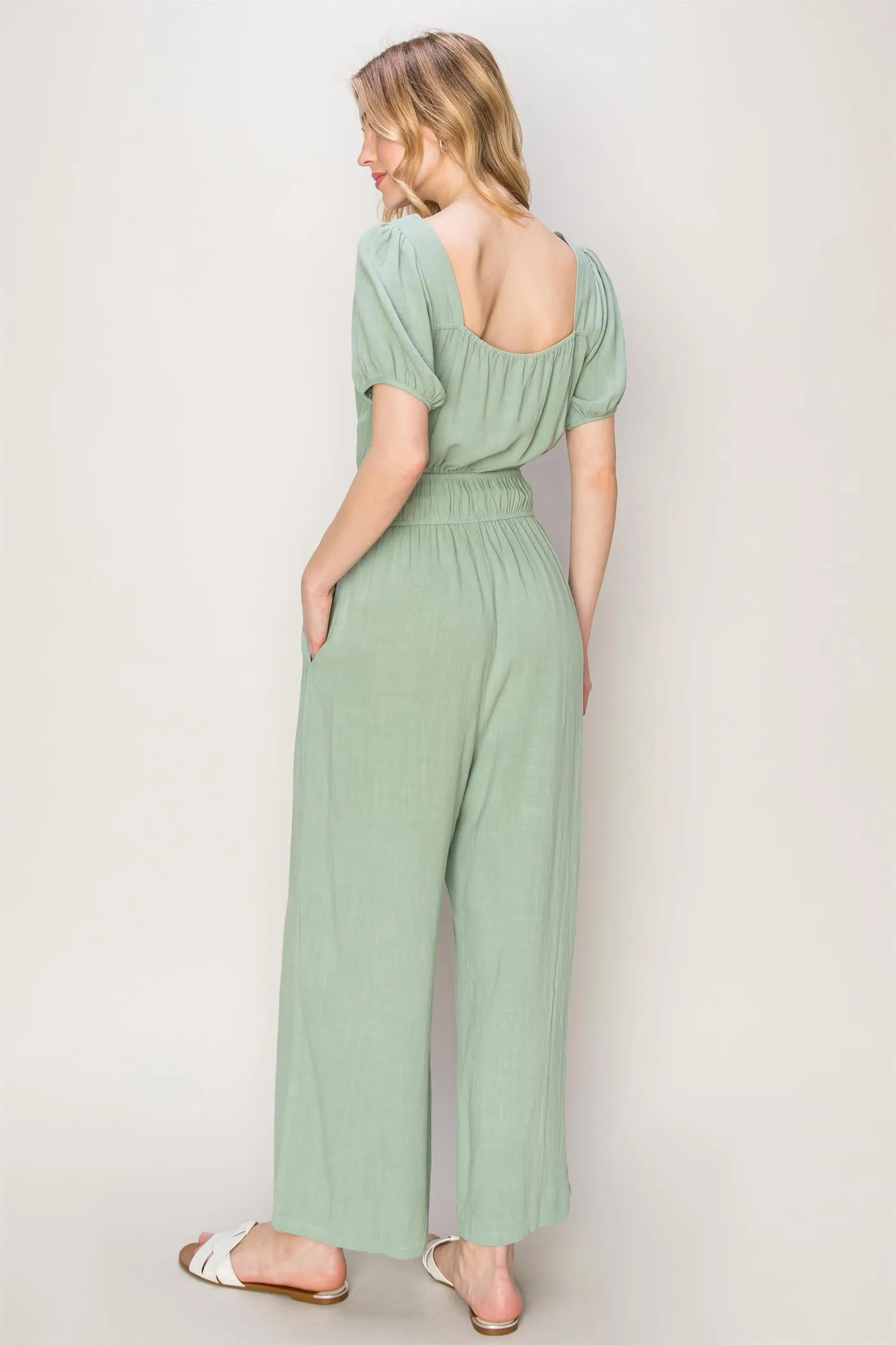 HF24A570-Never Forget Linen Blend Jumpsuit