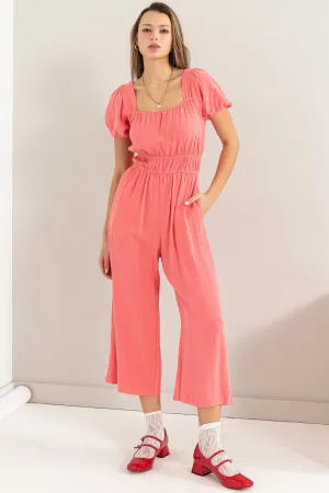 HF24A570-Never Forget Linen Blend Jumpsuit