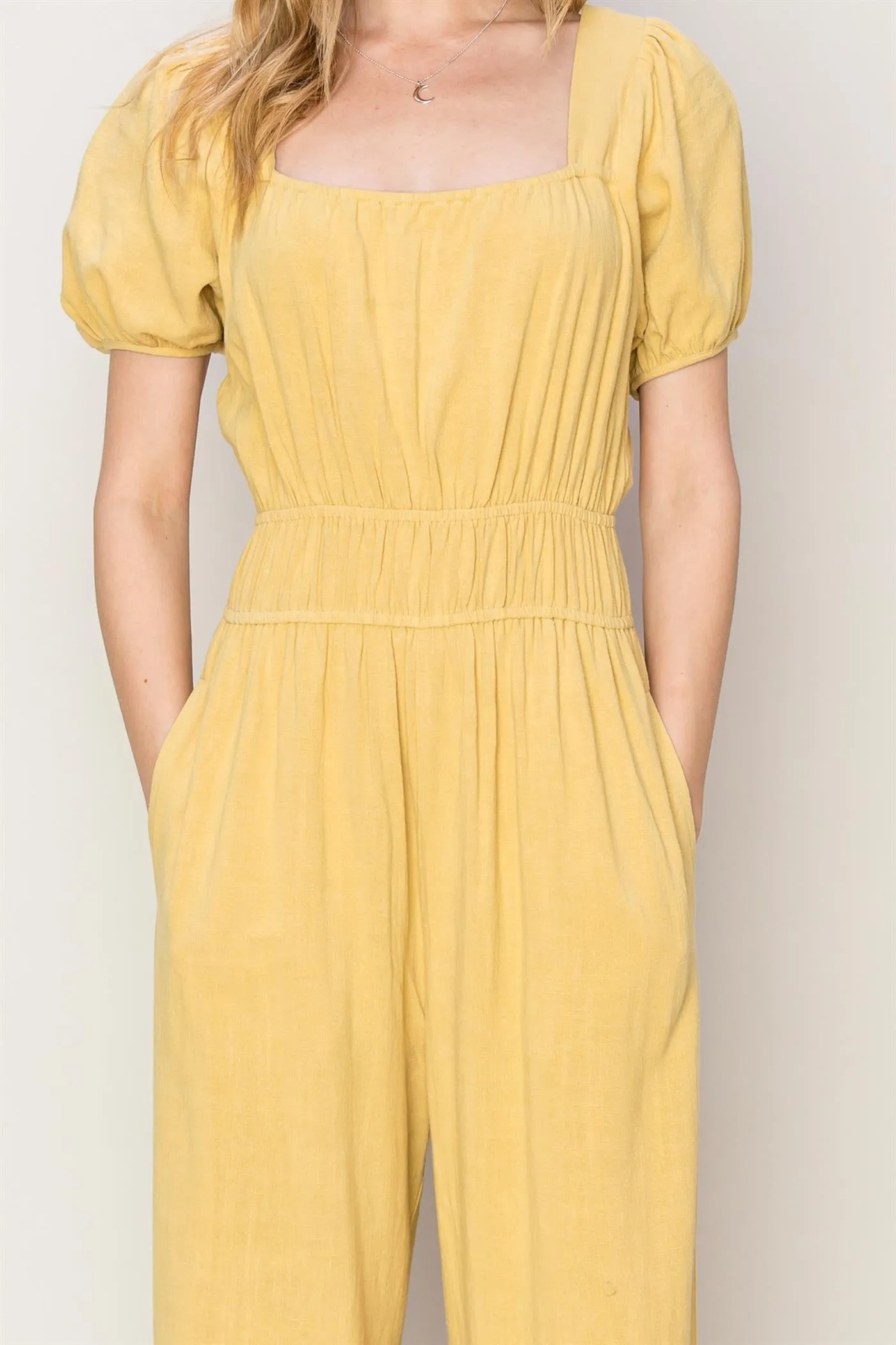 HF24A570-Never Forget Linen Blend Jumpsuit