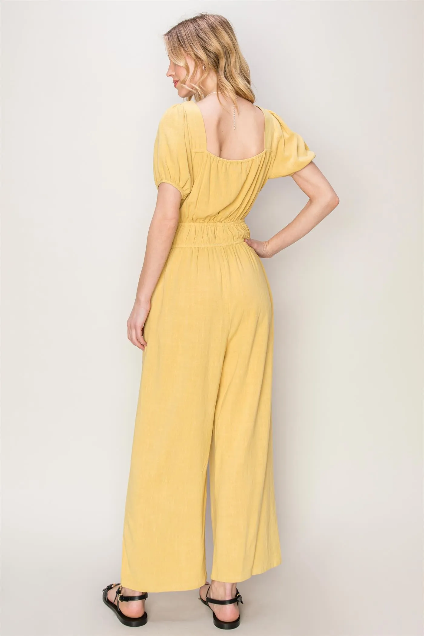 HF24A570-Never Forget Linen Blend Jumpsuit