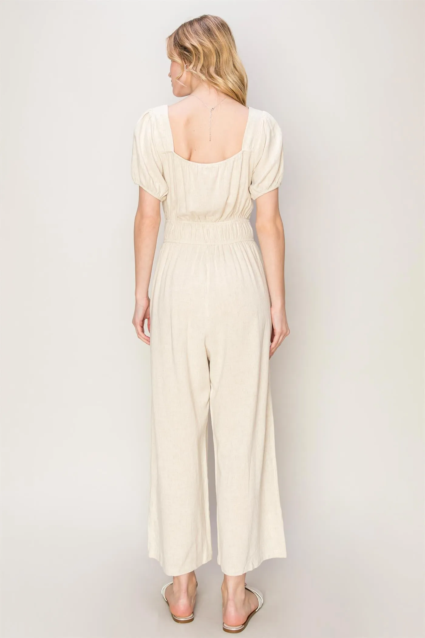 HF24A570-Never Forget Linen Blend Jumpsuit