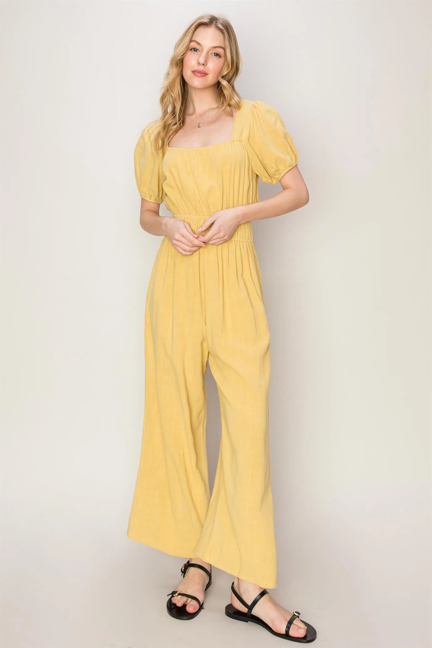 HF24A570-Never Forget Linen Blend Jumpsuit