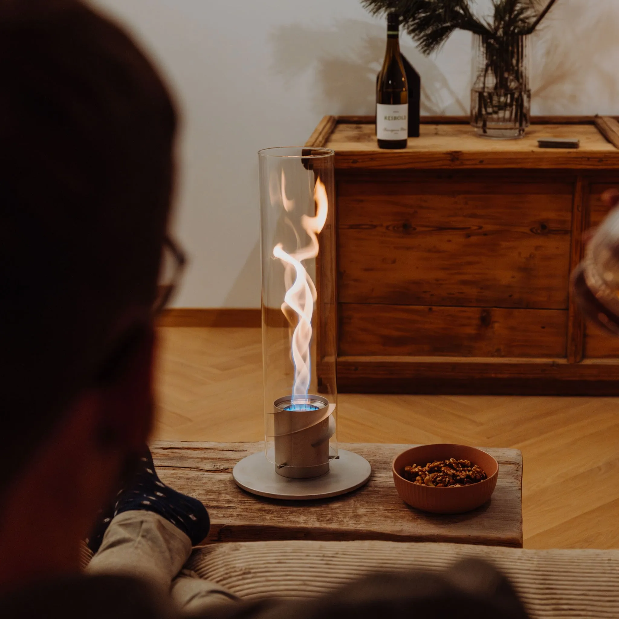 Höfats SPIN 900 Tabletop Fireplace Grey