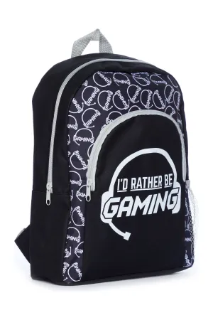 I'd Rather Be Gaming School Bag, Kids Boys Gamer Backpack
